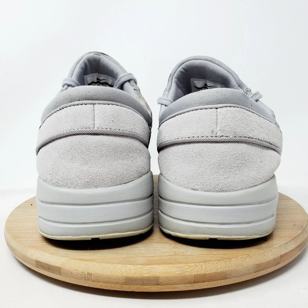 Nike SB Stefan Janoski Max Shoes Mens 10 Grey Leather Lace Up Sneakers